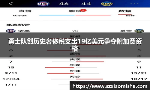 勇士队创历史奢侈税支出19亿美元争夺附加赛资格